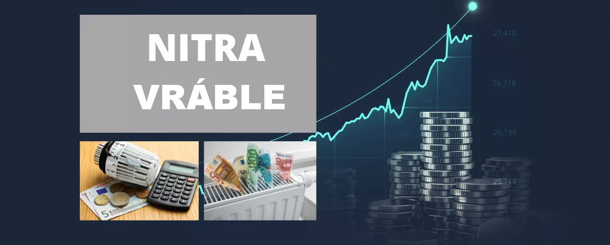 Ceny energi za teplo NITRA a VRBLE